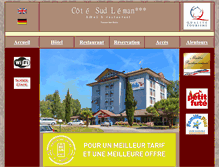 Tablet Screenshot of hotel-thonon.com